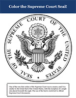 Supreme Court Seal coloring page