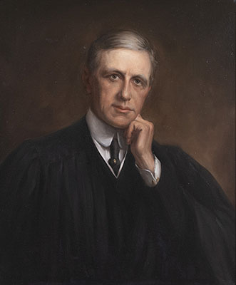 Portrait of Justice Mahlon Pitney by Adrian Lamb, after Ellis Roberts, 1968. 